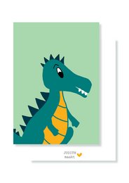 A6 Kaart Dino - 5 stuks