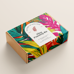 Kit de peinture par numéros de feuilles de palmier – Art naturel DIY pour adultes et enfants, kit de peinture facile à suivre avec toile numérotée, peintures de haute qualité, activité relaxante et amusante | par Victory In Wellness