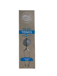 A stainless steel tea strainer with a unique egg-shaped design, perfect for steeping loose leaf tea. Features a sturdy handle and durable construction for easy and efficient tea brewing.
