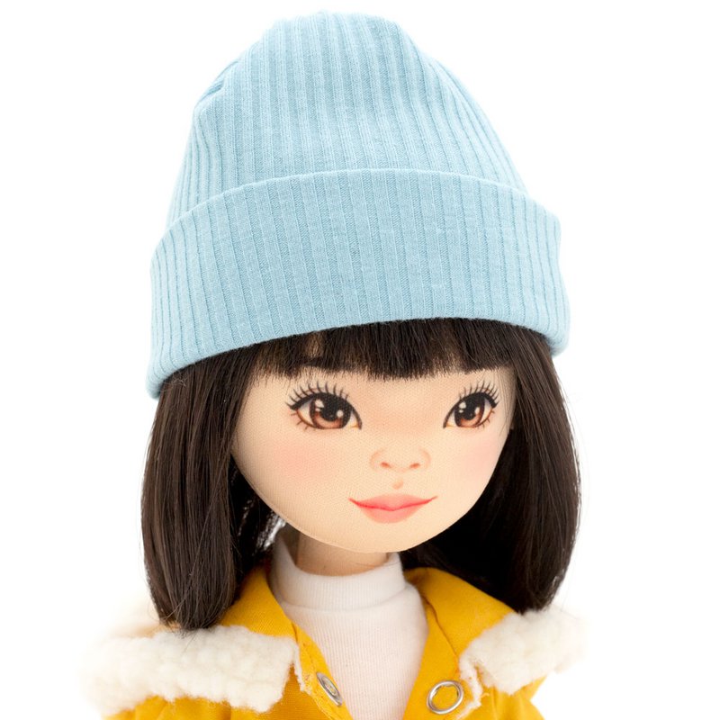 Soft toy, Sweet Sisters - Clothing set: Mustard Parka (35cm)