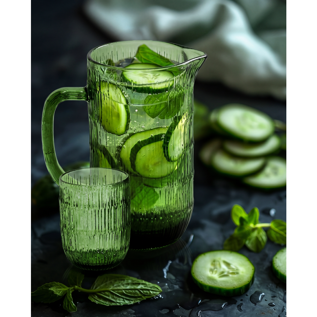 De Moss Ripple Waterkruik - Groen
