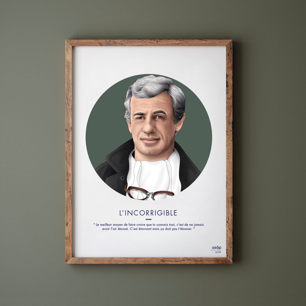 Poster "L'INCORRIGIBILE" 30x40cm