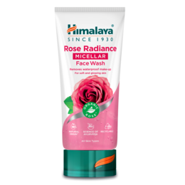 Rose Radiance micellar face wash, pink tube with rose flower design, gentle cleanser for radiant skin.
