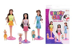 Make your own clay clothes with teenage doll
