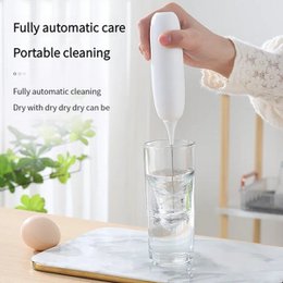Batidor de huevos portátil, modelo de Batería de PC, batidor de espuma, cocina, automático, café, leche, espuma, herramientas para batir, 1 Batería de PC