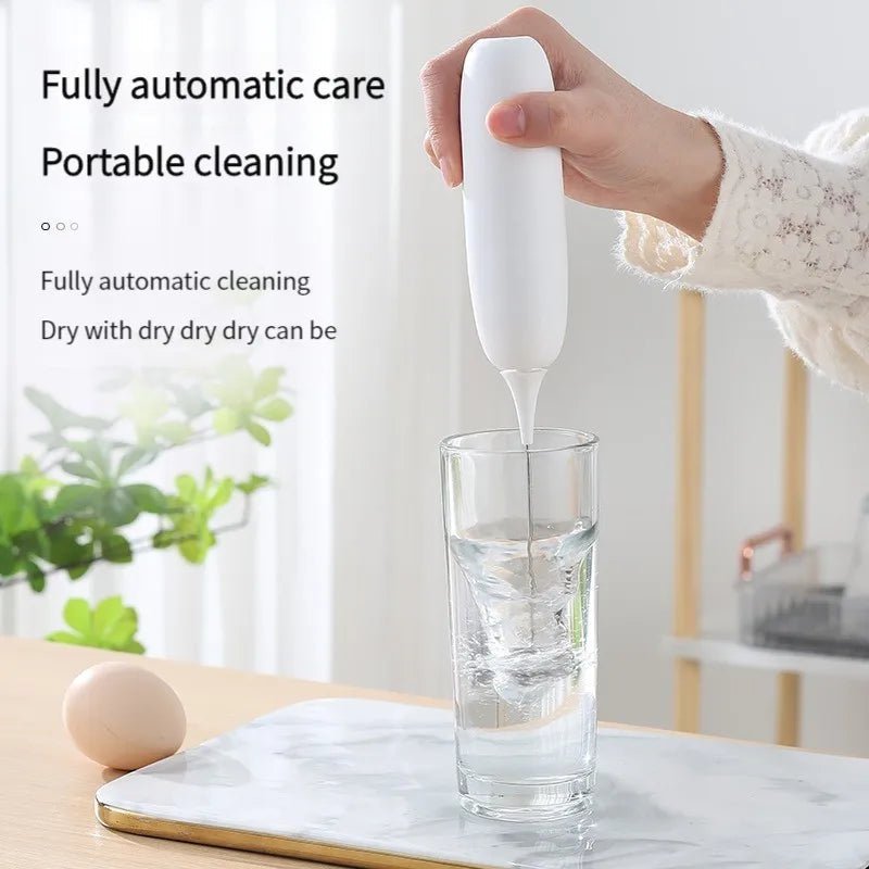 Batidor de huevos portátil, modelo de Batería de PC, batidor de espuma, cocina, automático, café, leche, espuma, herramientas para batir, 1 Batería de PC