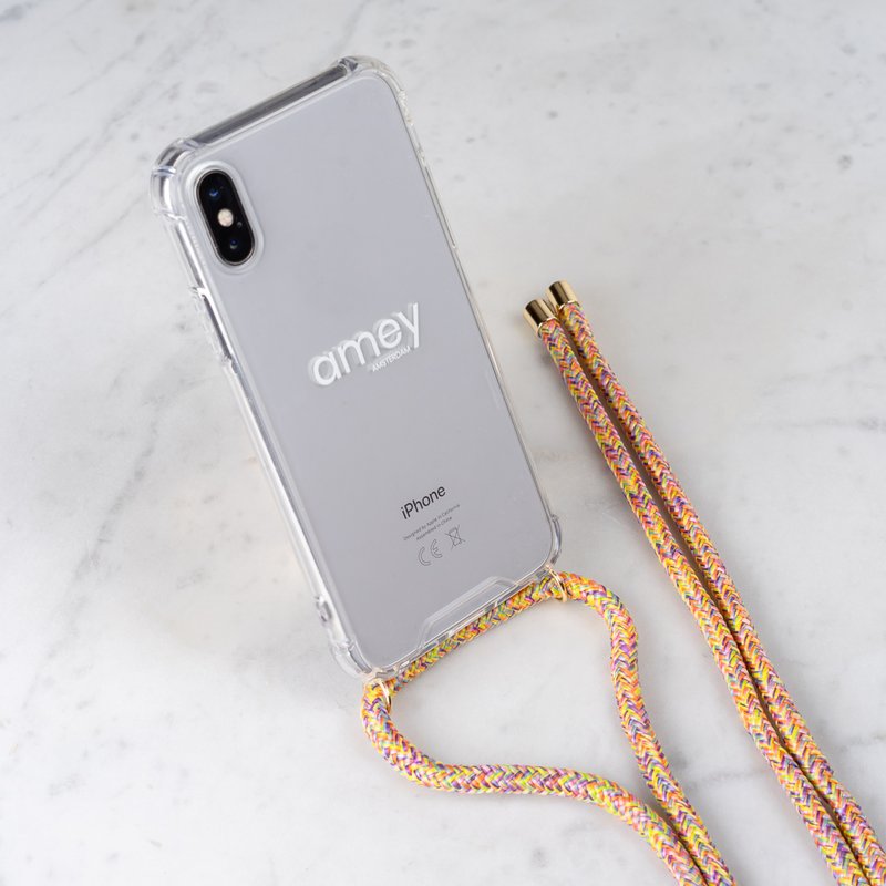Telefoonhoesje met koord - Rainbow
