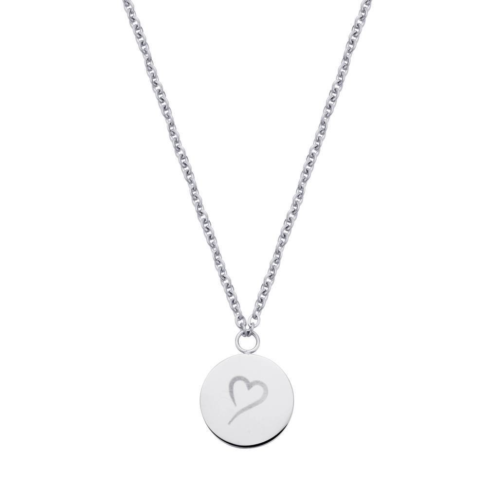 Volg je hart ketting zilver
