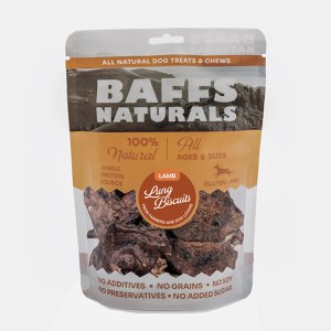 BAFFS NATURALS LAMB LUNG BISCUITS
