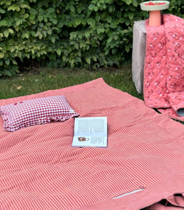 Dalia Stripes - Koc piknikowy XXL - mata piknikowa 180×150 cm