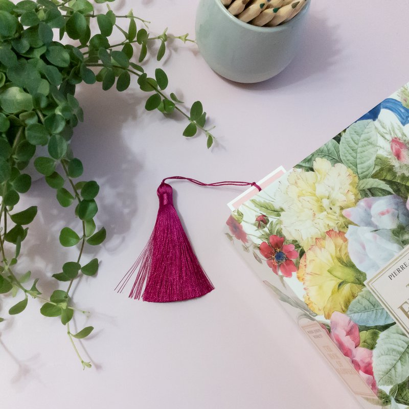 Bookmarks Mix - Handmade with Tassel - Botanical Vintage