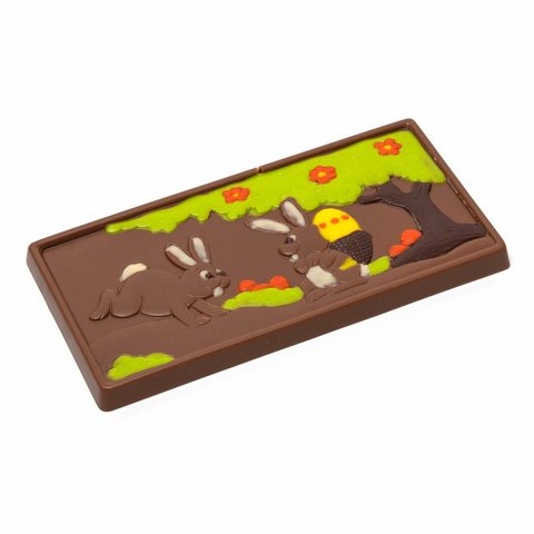 Chocolade handgemaakte reep pasen (melk) 120 Grs