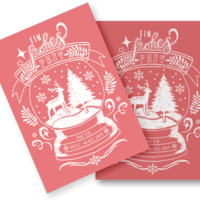 Christmas card "Christmas Lettering"