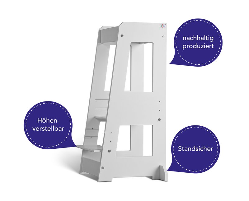 tiSsi® Lernturm FELIX Buche WEISS
