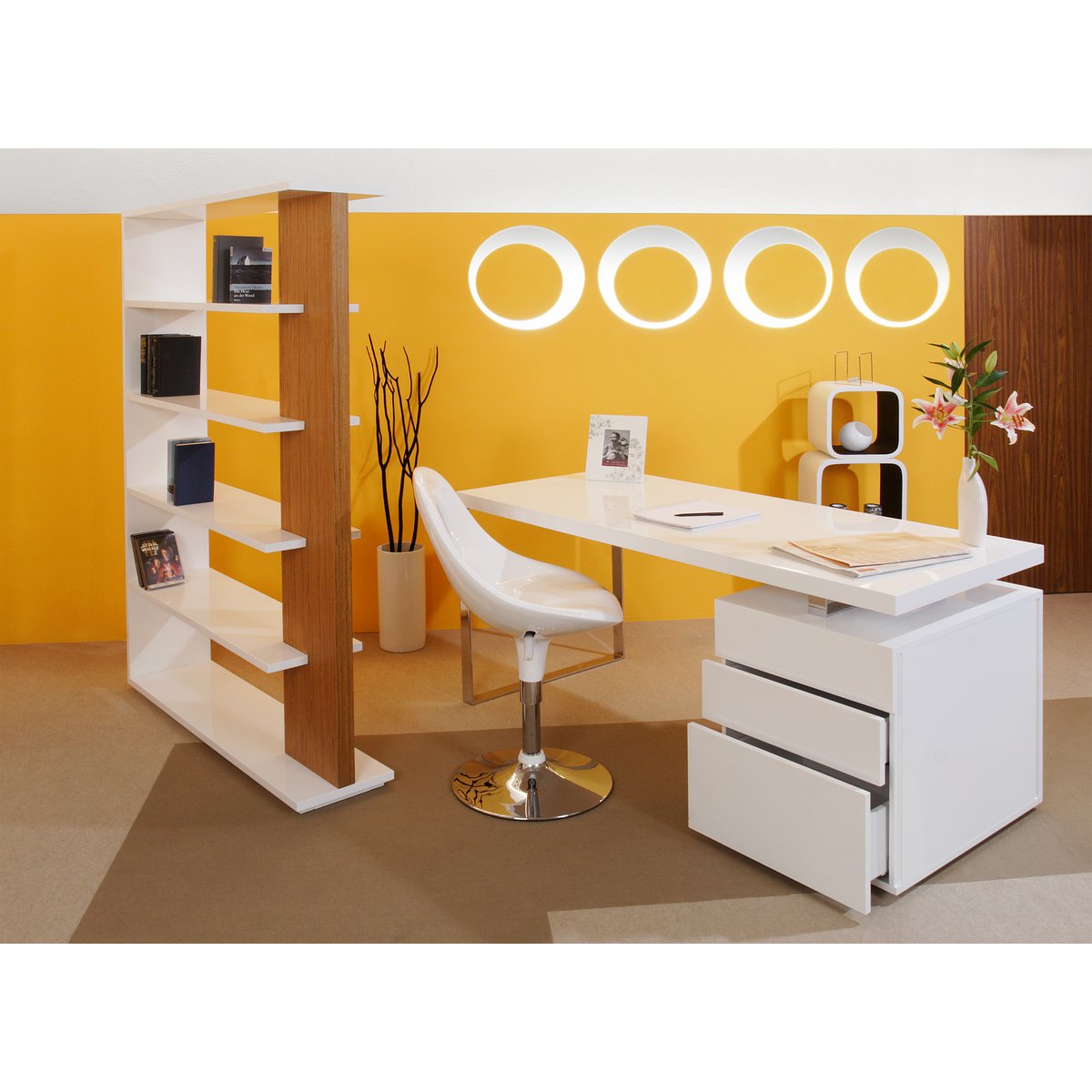 Desk 140x70x76 cm white