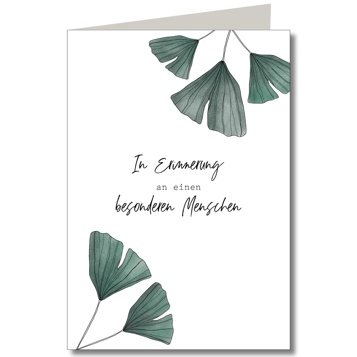 In memory folding card