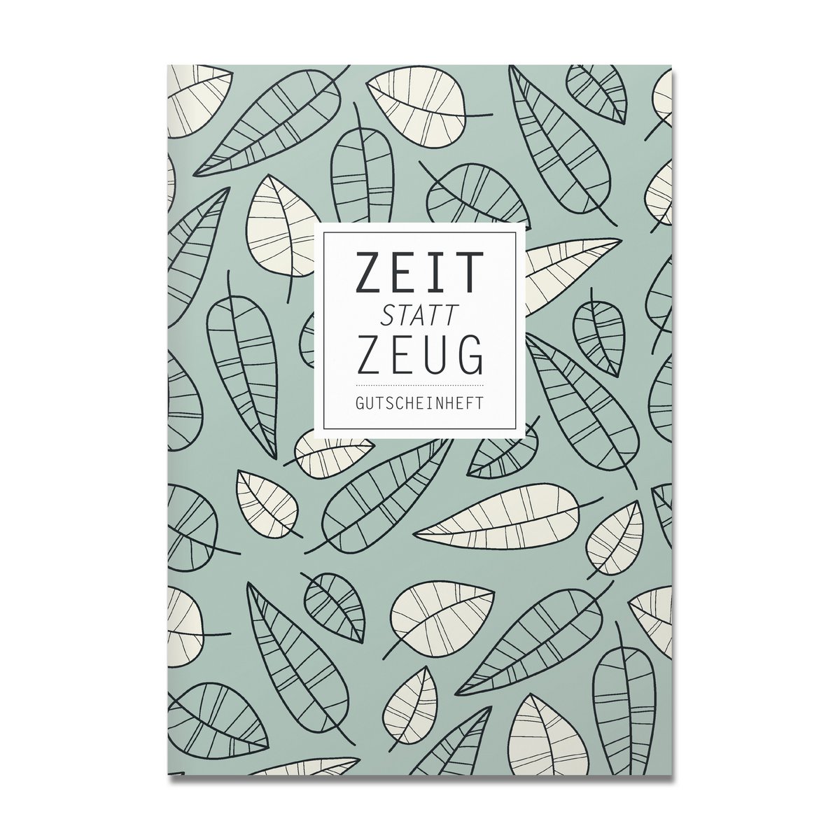 Coupon booklet time instead of stuff, light green