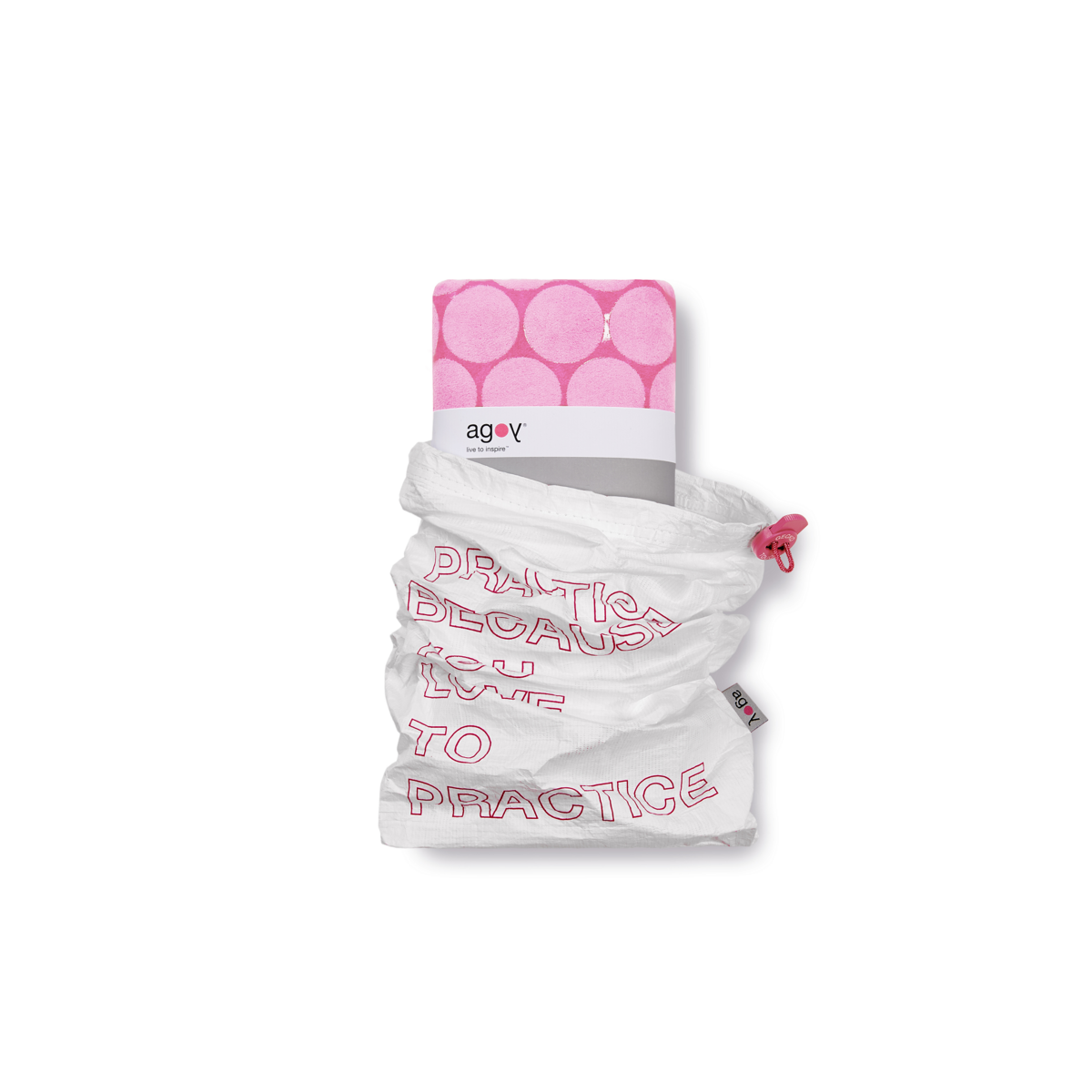 Gecko Touch Yoga Towel - Wild Rose