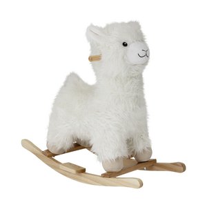Kinto Rocking Toy, Lama, White, Polyester