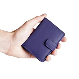 Cardprotector - Miniwallet - Mini wallet - Leather card holder leather - Credit card holder In 11 Colors