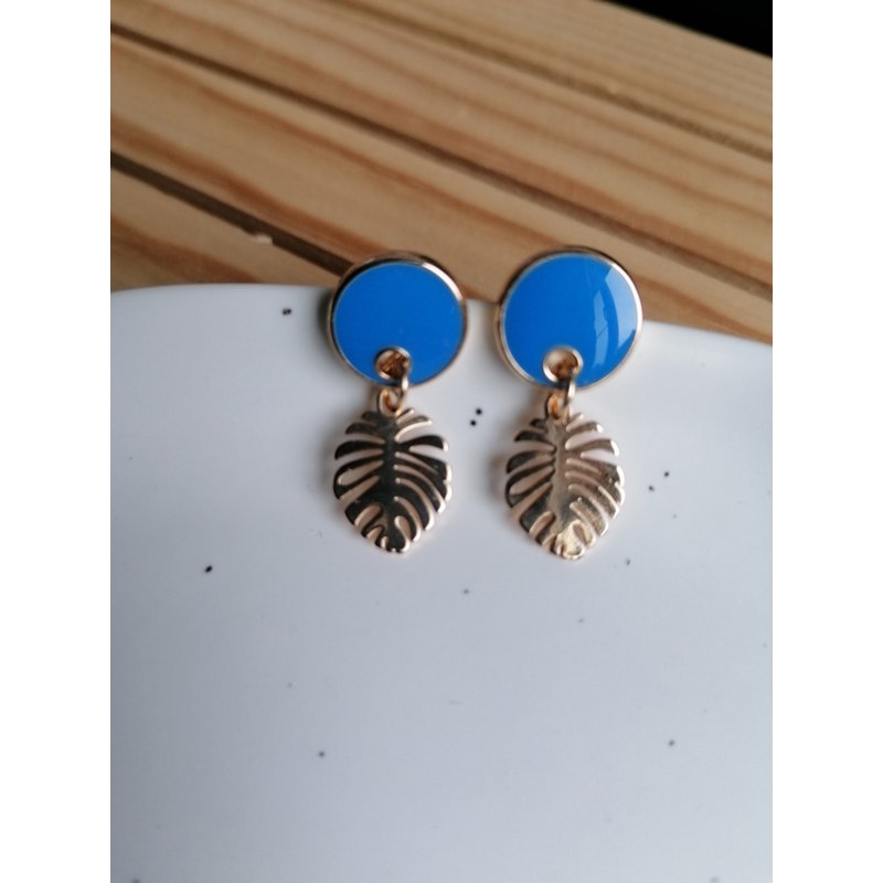 monstera (blue)