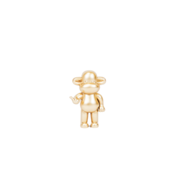 Ornament - Hæng Monkey Figurin 'The Legend' - Polyresin - Gold - 11x7x19cm