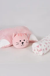 Ensemble oreiller chaton + couverture