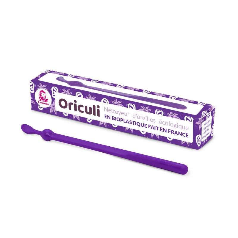 Oriculi in bioplastic - Mix of 4 colors (purple, green, red, yellow)