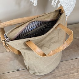 Vintage BucketBag (brown canvas) NEW BATCH