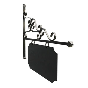 Schild, Namensschild, Ladenschild, Schwarz – 75 cm – Rechteckig – Eisen
