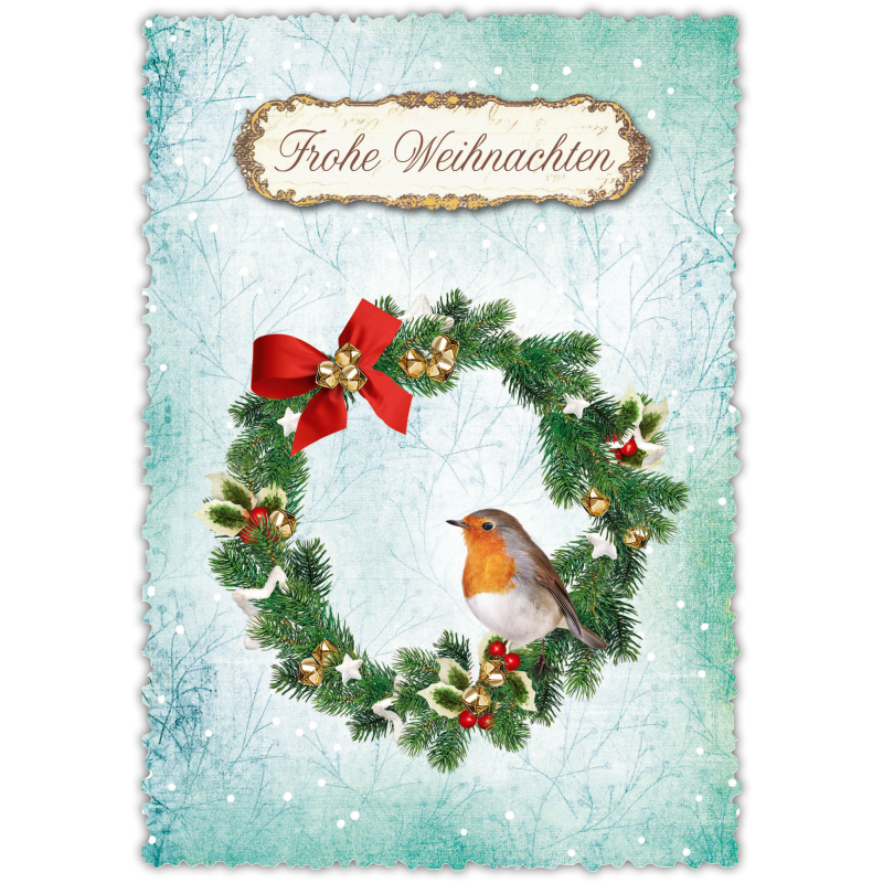 Romantique Christmas greeting card