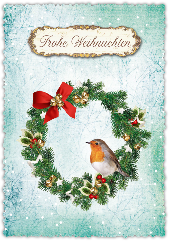 Biglietto di auguri di Natale romantico