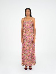 Gonna Amara con stampa floreale rosa