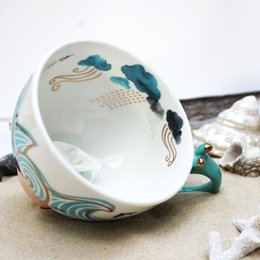Durch die Seesturm-Teetasse mit Geschenkbox