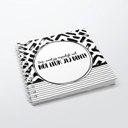 Udfyld bog SilliBeads - Du er min skat - Hardcover Wire-o (SORT/HVID RANGE)