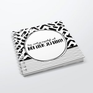 Fill-in book SilliBeads - You are my darling - Hardcover Wire-o (BLACK/WHITE RANGE)