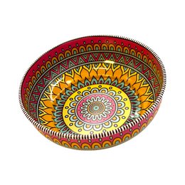 Metalen kom - Mandala 4 - Medium - 9 cm
