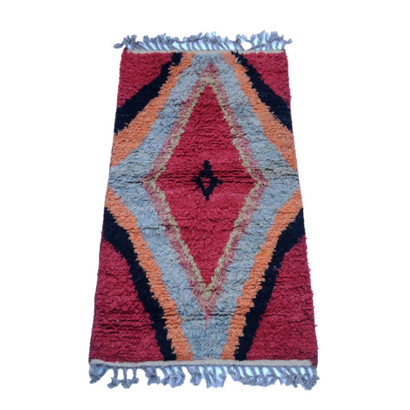 Tapis Moelleux Berbère Cornell Rouge