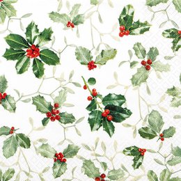 Lunch-Servietten Ilex and Mistletoe