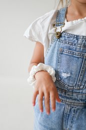 Kein Plastik. Elastische Leinen-Haargummis – Leinen-Haargummi