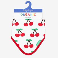 Organic cotton baby cloth with cherry print