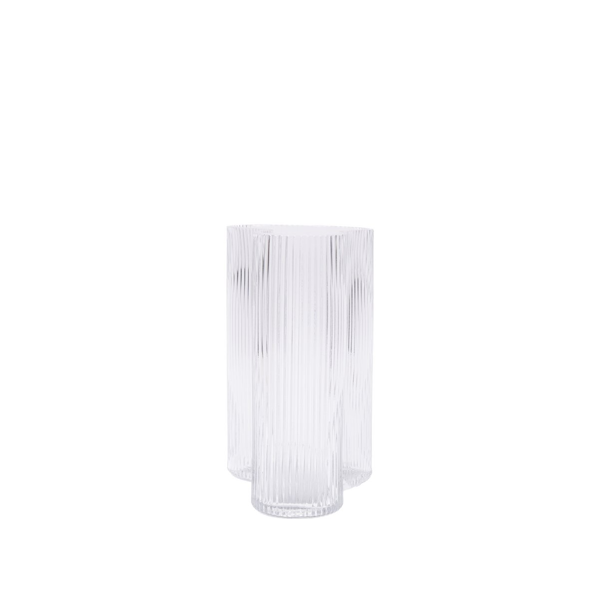 MIST SERIES SHORT CLEAR VASE