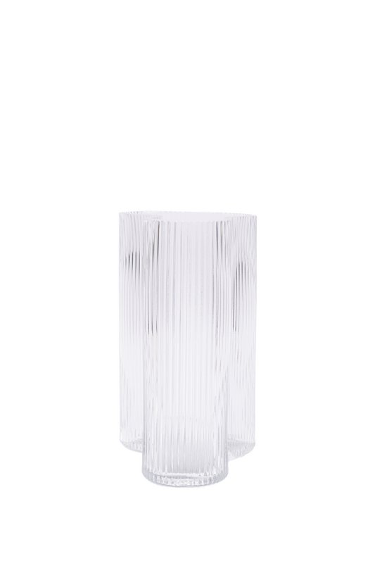 MIST SERIES SHORT CLEAR VASE