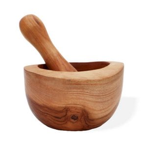 TPM-01-Ergo Teak Pestal & Morter Large