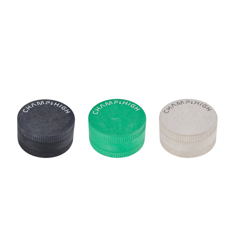 Présentoir 6 grand moulins à épices plastique biodégradable - Blanc, Noir et Vert
