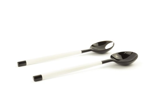 Small crab claw-shaped round cutlery with ivory lacquer