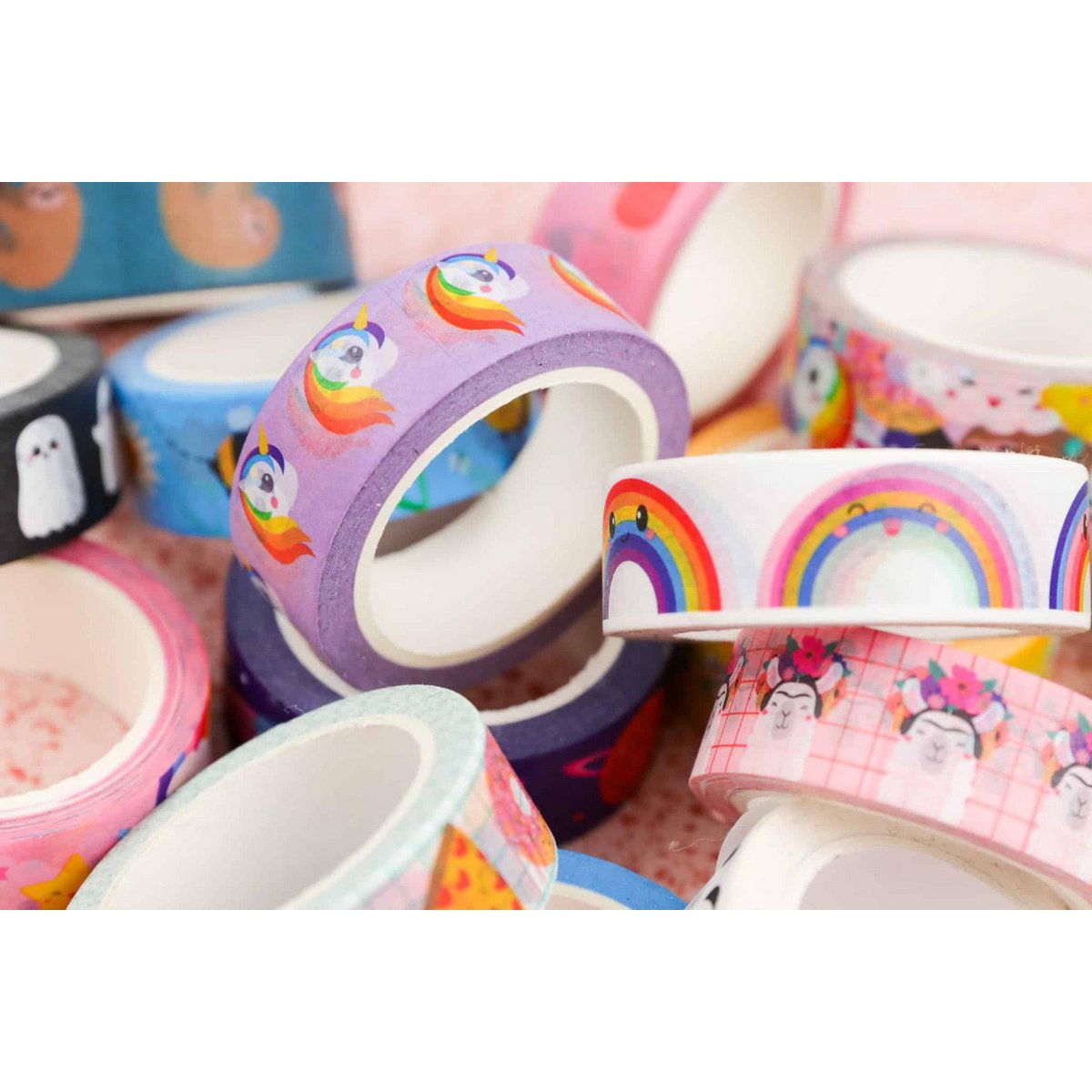 Cinta washi Unicornio