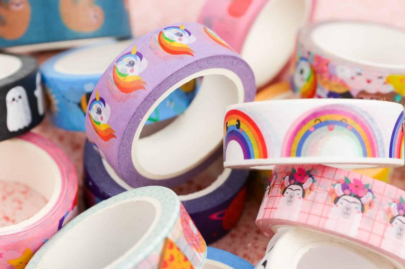 Cinta Washi Unicornio