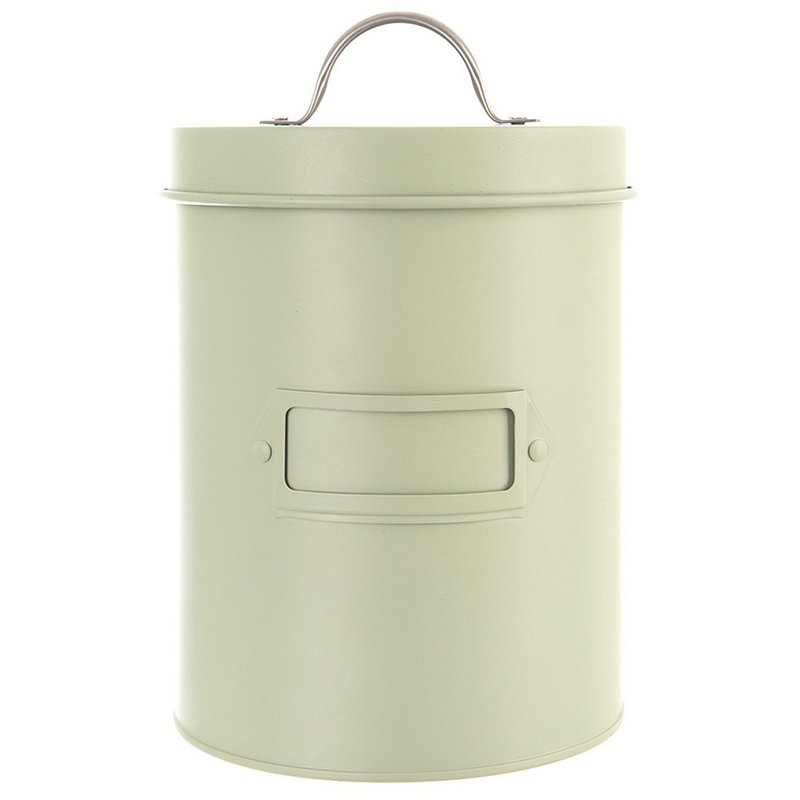 Lagerbehälter Metall grünlich 2,2 l