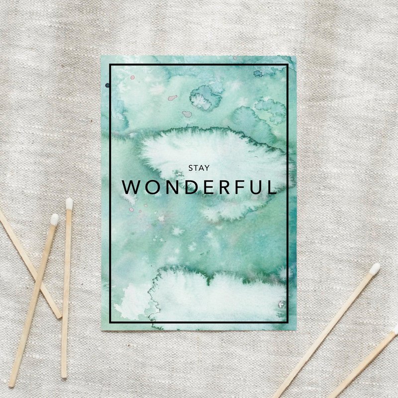 Postkarte - Stay Wonderful